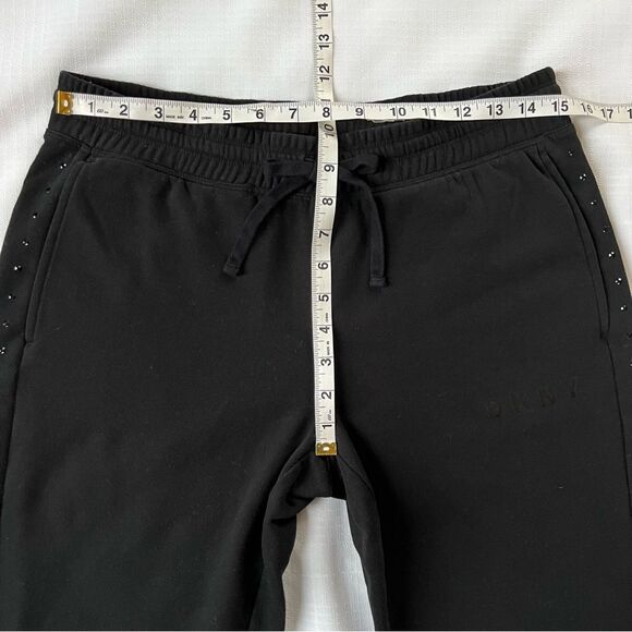 DKNY Sport Rhinestone Relaxed Black Pockets Drawstring Joggers Size XS - Picture 11 of 16